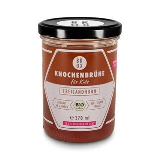 Bio Knochenbrühe für Kids - Freilandhuhn - BROX - 370 ml