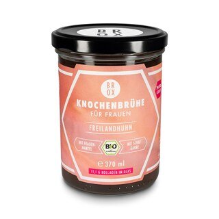 Bio Knochenbrühe für Frauen - Freilandhuhn - BROX - 370 ml/