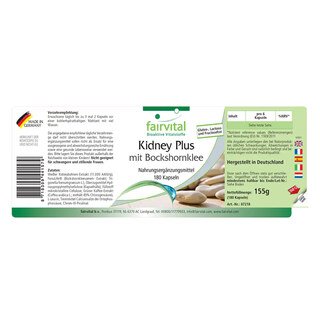 Kidney Plus mit Bockshornklee  - Fairvital - 180 Kapseln