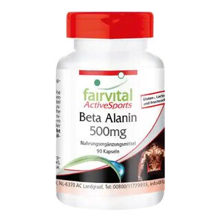 Beta Alanin 500mg - Fairvital - 90 Kapseln