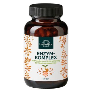 Enzym-Komplex - mit Calcium - 120 Kapseln - von Unimedica/