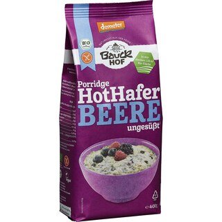 Porridge Hot Hafer Beere demeter-bio - Bauck Hof - 400 g - Sonderangebot kurze Haltbarkeit/