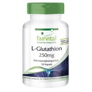 L-Glutathion 250 mg - 120 Kapseln - Sonderangebot kurze Haltbarkeit