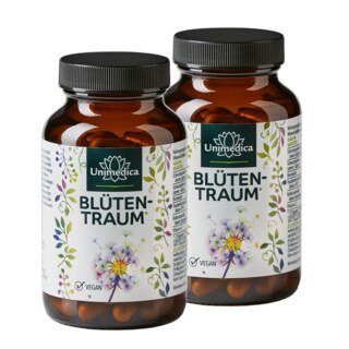 Lot de 2: Rêve de fleurs* - complexe contenant de la quercétine, un extrait de graine de nigelle, du curcuma, du zinc et des vitamines - 2 x 90 gélules - par Unimedica/