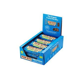 Raw Bite Riegel Bio - Protein Smooth Cacao - 12 x 45 g/