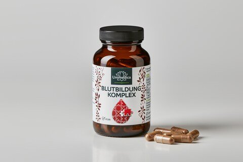 Set: Blood Formation* Complex  with iron, acerola, chlorophyll, copper and vitamins - 2 x 90 capsules - from Unimedica