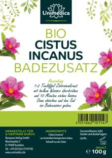 Bio Cistus incanus Badezusatz - 100 g - von Unimedica