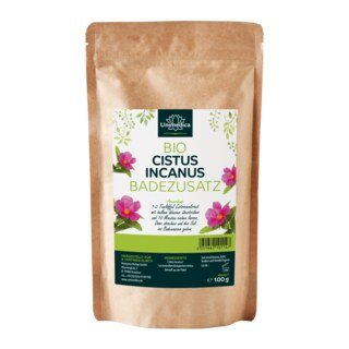 Bio Cistus incanus Badezusatz - 100 g - von Unimedica - Mindesthaltbarkeitsdatum: 16.06.2025/