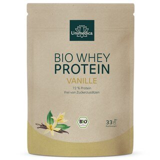 Bio Whey Protein - Vanille - 72 % Protein - 1 kg - von Unimedica/
