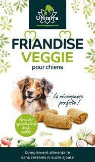 Lot: Friandise veggie pour chiens  collations naturelles pour chiens - avec 100 % de fruits et légumes - 2 x 150 g  complément alimentaire - par Uniterra