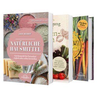 3er-Sparset: Unimedica Bücher - Natürliche Hausmittel / Selbstversorgung aus dem Familiengarten / Oh She Glows!/Jan Berry / Melissa K. Norris / Angela Liddon