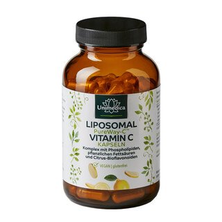 Liposomales Vitamin C - PureWay-C™ - 500 mg Vitamin C pro Tagesdosis (1 Kapsel) - 100 Kapseln - von Unimedica  - Sonderangebot kurze Haltbarkeit 13.09.2025/