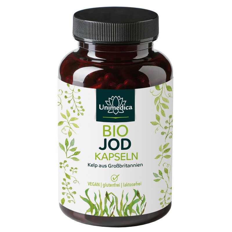365 Tabletten mit je 150µg Jod aus Bio-Braunalgen Natürliches Jod Bio Kelp 