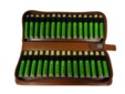 Homeoplant: Basic Kit -  30 remedies for plant homeopathy in green leather case (Kaviraj)